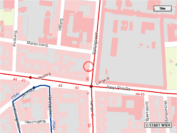 Map of Vienna